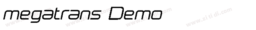 megatrans Demo字体转换